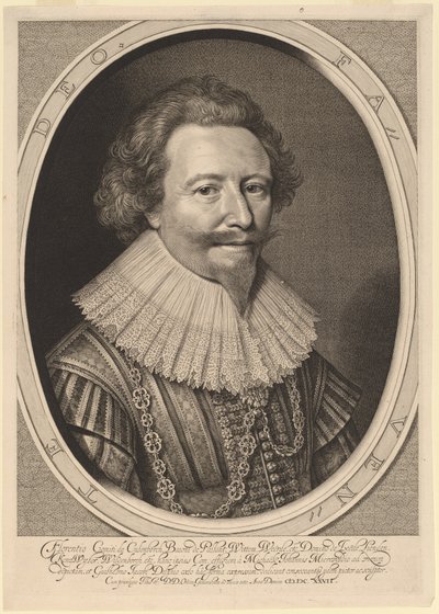 Florent II, greve af Pallandt af Willem Jacobsz Delff after Michiel van Miereveld