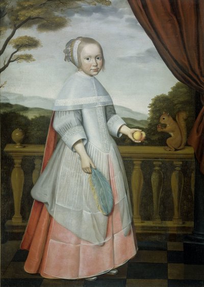 Portræt af Elisabeth van Oosten (1660-1714), som et barn af Willem Jansz. Ploy (attributed to)