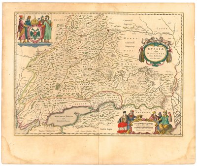 Kort over Rusland Fra: Verdenskort.., 1645 af Willem Janszoon Blaeu