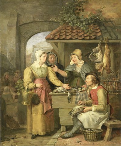 Fjerkræboden af Willem Jodocus Mattheus Engelberts