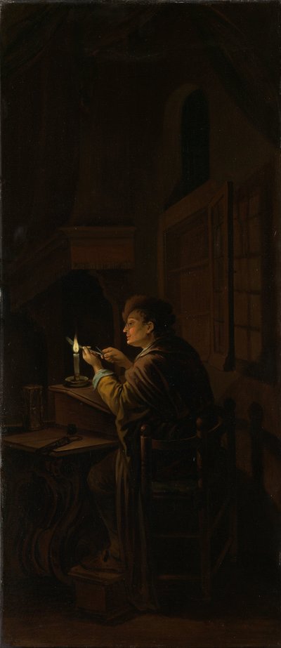 Triptykon: Allegori om kunsttræning af Willem Joseph Laquy