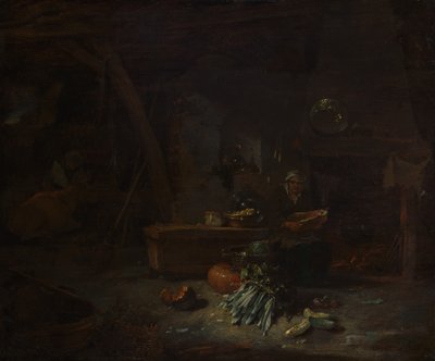 Interiør i et køkken, ca. 1642-44. af Willem Kalf