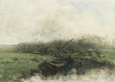 Robåd i en grøft af Willem Maris