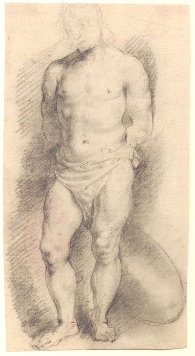 Set forfra af en mandsfigur af Willem Panneels