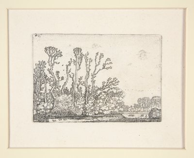 Fjord af får nær vandet, tavle 8 fra The Set of the Landscapes af Willem Pietersz. Buytewech