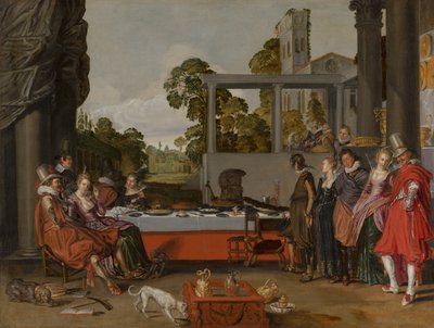 Glædelig Selskab på en Terrasse, 1616-17 af Willem Pietersz Buytewech