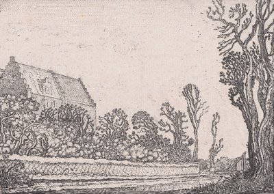 Huset med trappegavlen, fra Verscheyden Landtschapjes Forskellige små lande..., ca. 1616. af Willem Pietersz. Buytewech