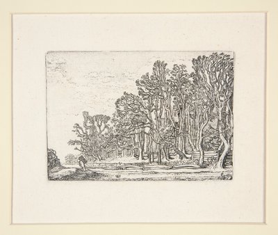 To plankehække, plade 6 fra Landskabernes sæt af Willem Pietersz. Buytewech