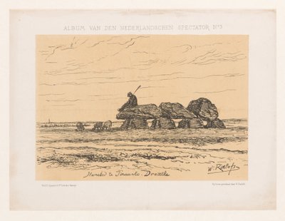 Dysse i Tynaarlo i Drenthe Dyssen i Tinaarlo. Drenthe (titel på objekt) Album af den hollandske tilskuer nr. 3 (serietitel) af Willem Roelofs (I)