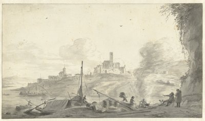 italiensk landskab af Willem Schellinks