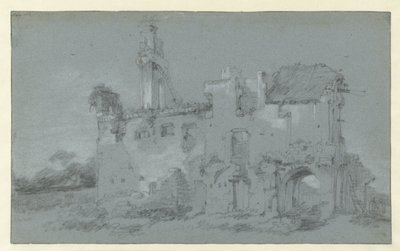 Ruinerne af klosteret Rijnsburg af Willem Schellinks