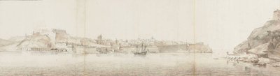 Udsigt over Valletta på øen Malta, set fra Senglea af Willem Schellinks