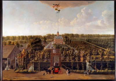 Udsigt over ejendommen Munnikenhof i Zelande (Holland) Maleri af Willem Schellinks (1627-1678) Middelburg fra det 17. århundrede. Zelandan Museum af Willem Schellinks