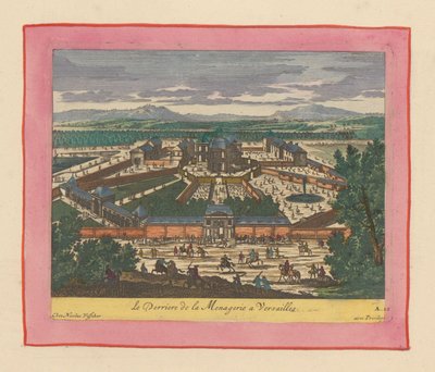 Rückseite der Menagerie von Versailles af Willem Swidde