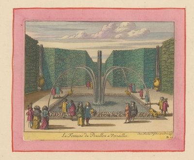 Brunnen von Pouillon in den Gärten von Versailles af Willem Swidde
