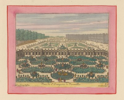 Ansicht der Orangerie von Versailles af Willem Swidde