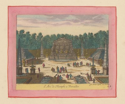 Triumphbogen in den Gärten von Versailles af Willem Swidde