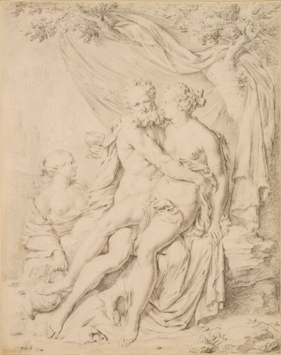 Loth og hans døtre af Willem Van Mieris