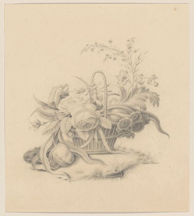 Kurv med blomster af Willem Verbeet