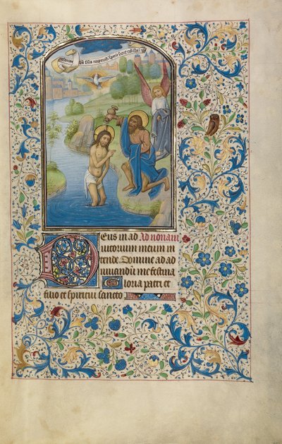 Die Taufe Christi af Willem Vrelant