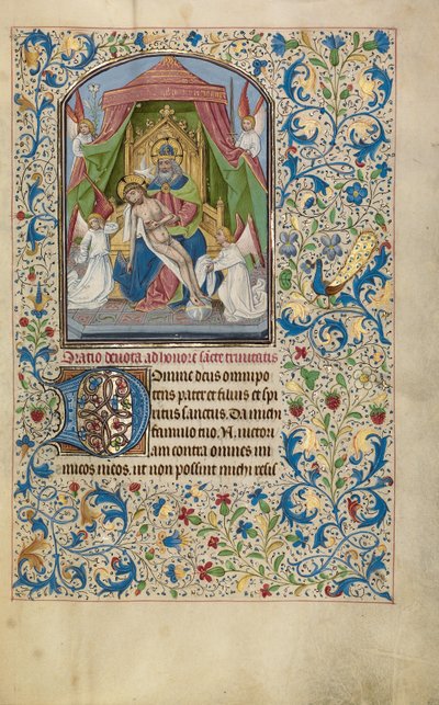 Der Gnadenthron Dreifaltigkeit af Willem Vrelant