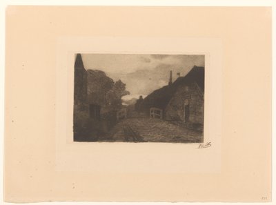 Landsbyvej i Diepenheim af Willem Witsen (signed by artist)