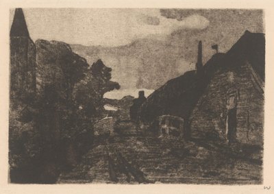 Landsbyvej i Diepenheim af Willem Witsen (signed by artist)
