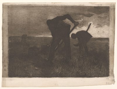 Tre kartoffeloptagere af Willem Witsen (signed by artist)