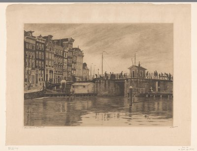 Udsigt over Kraansluis i Amsterdam af Willem Witsen (signed by artist)