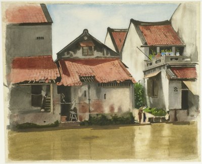 Nedre by Batavia af Willem Arnoldus Witsen