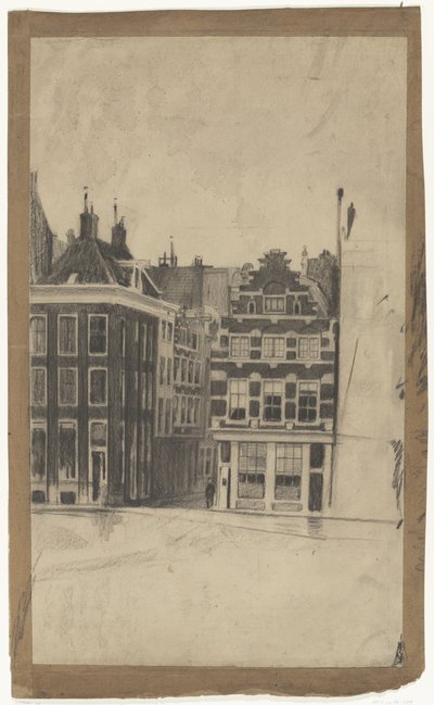 Halvemoansteeg i Amsterdam af Willem Arnoldus Witsen
