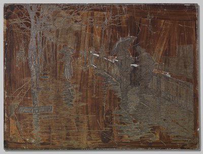 Udsigt over Victoria Embankment i London af Willem Arnoldus Witsen