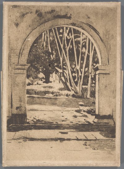 Porten til Hotel Bellevue, Buitenzorg af Willem Arnoldus Witsen