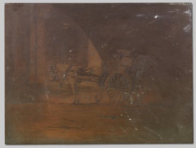 Vogn under Waterloo Bridge, London af Willem Arnoldus Witsen