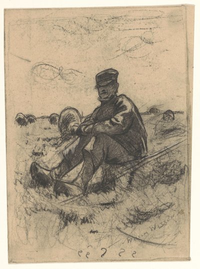 Siddende Hyrde af Willem Arnoldus Witsen