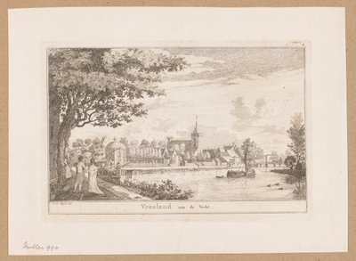 Udsigt over Vreeland Vreeland aan de Vecht (titel på objekt) af Willem Writs (possibly)
