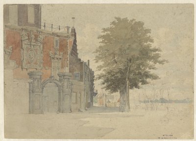 Groothoofdspoort i Dordrecht af Willem de Haas Hemken