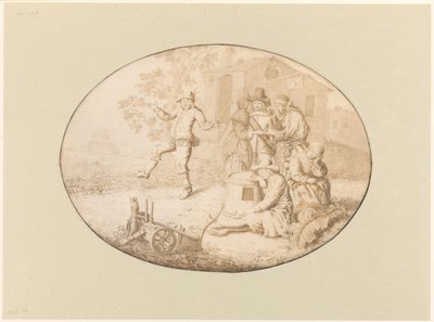 Elegant par besøger en gruppe romaer af Willem de Heer