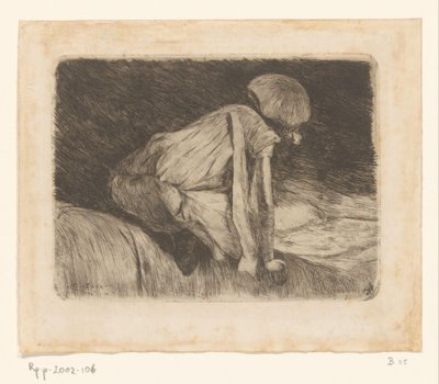 Girl Reading (set bagfra) (original titel) af Willem de Zwart