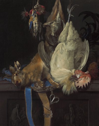 Stilleben med dødt spil, 1661. af Willem van Aelst