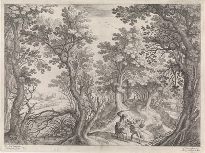 Bileam og æslet Italienske landskaber (serietitel) af Willem van Nieulandt (II)