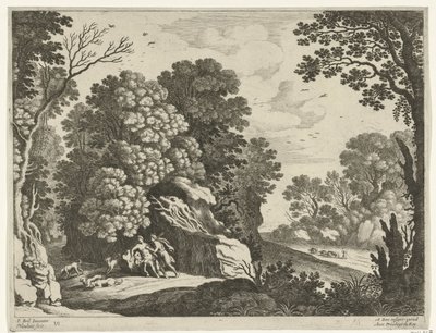 Cephalus og Procris Italienske landskaber (serietitel) af Willem van Nieulandt (II)