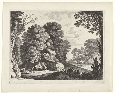 Cephalus og Procris Italienske landskaber (serietitel) af Willem van Nieulandt (II)
