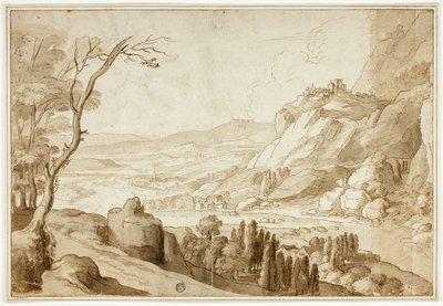 Rhinens landskab af Willem van Nieuwlandt II