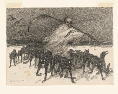Honger (original titel på objekt) af Willem van Schaik (signed by artist)