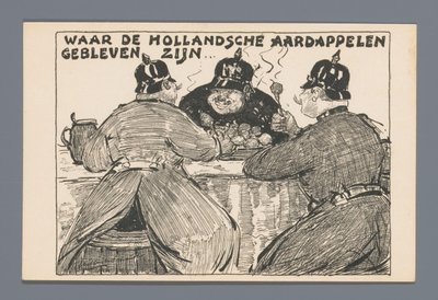 Hvor de hollandske kartofler er blevet af... (titel på objekt) af Willem van Schaik