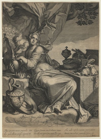 Allegori om verdslige besiddelsers forfængelighed og forbigående natur, 1608 af Willem van Swanenburgh