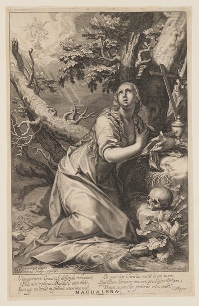 Magdalena, fra Syndere i Det Gamle og Det Nye Testamente af Willem van Swanenburgh