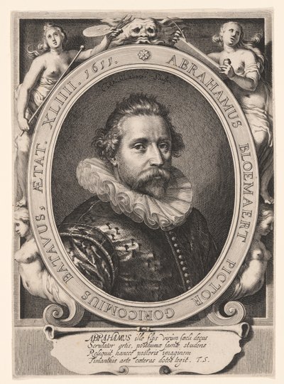 Portræt af Abraham Bloemaert af Willem van Swanenburgh
