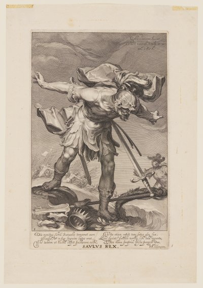 Saulus Rex, fra Syndere i Det Gamle og Det Nye Testamente af Willem van Swanenburgh